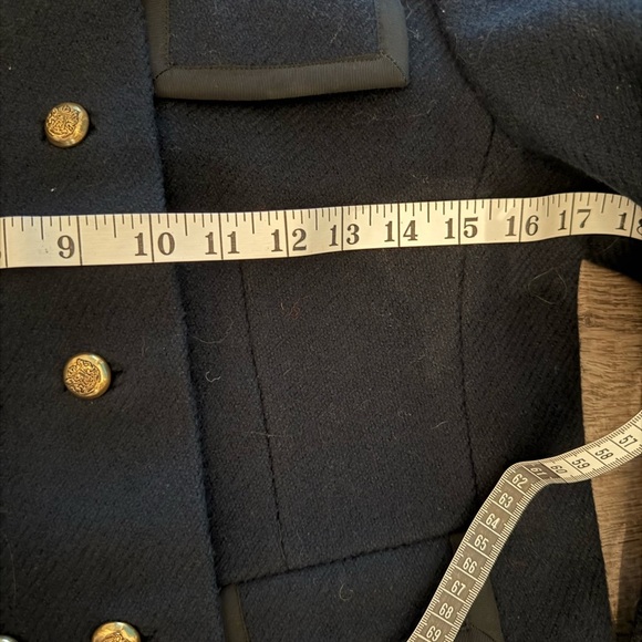 Vintage Union Military Wool Jacket Peck & Peck NYC 5th Ave. Small Navy Gold - Picture 6 of 9